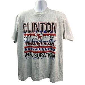 Vintage Bill Clinton Presidential Inauguration XL 1993 Made USA single stitch